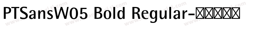 PTSansW05 Bold Regular字体转换